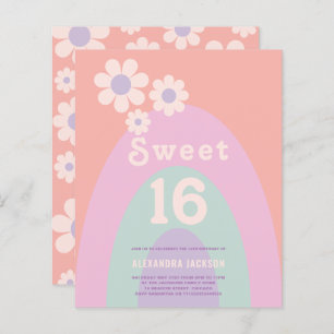 Retro 16e fête d'anniversaire