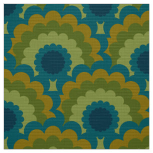 Retro 60s les années 70 tissu Mod motif de pétoncl