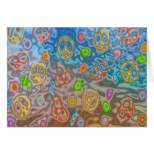 Retro 60s paisible Vêtements de vie océanique Cade (Devant horizontal)