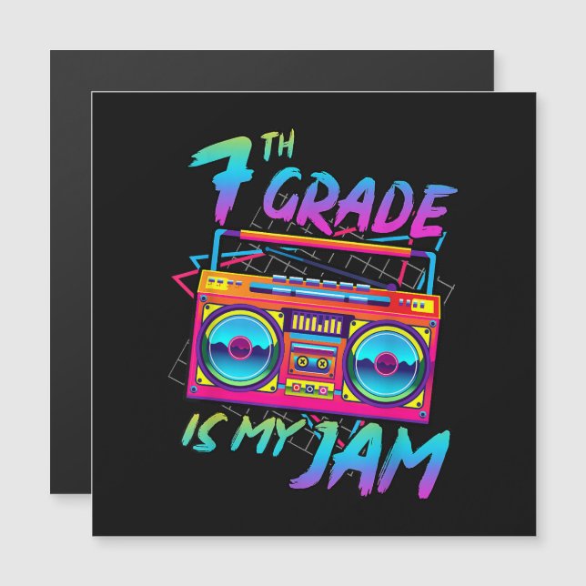Rétro 80s 7e année est mon truc retour à l'école (Devant / Derrière)