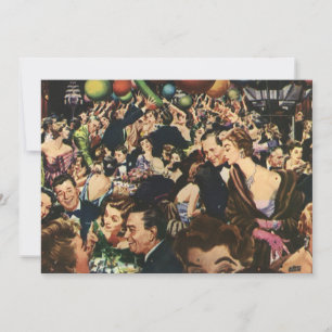 Retro Adulte Bonne Invitation de fête d'anniversai