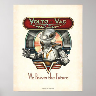 Rétro affiche du robot Volto-VCA (16x20")