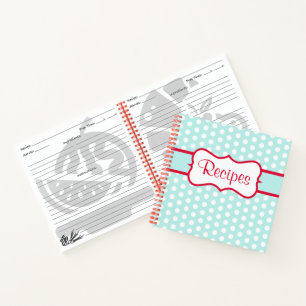 Retro Aqua Cuisine Recette Carnet cadeau