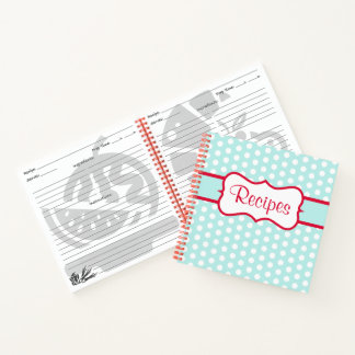 Retro Aqua Cuisine Recette Carnet cadeau