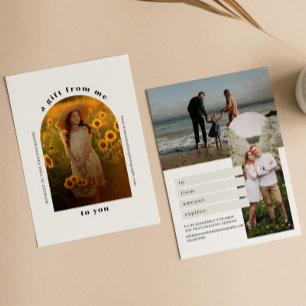 Retro Arch photo certificat cadeau photo