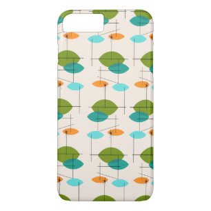 Retro Atomic Mobile Motif iPhone 7 Plus Coque