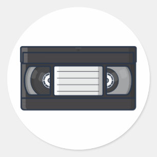 Rétro - autocollant de bande de VHS