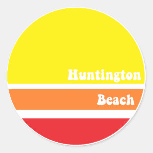 Rétro autocollant de Huntington Beach