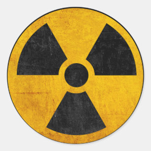 Rétro autocollant radioactif