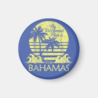 Retro Bahamas Magnet Vacances Croisière Vintage Be