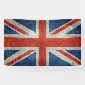 Rétro bannière de style de drapeau britannique