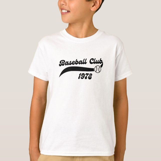 Retro Baseball Club T-Shirt Design  (Devant)