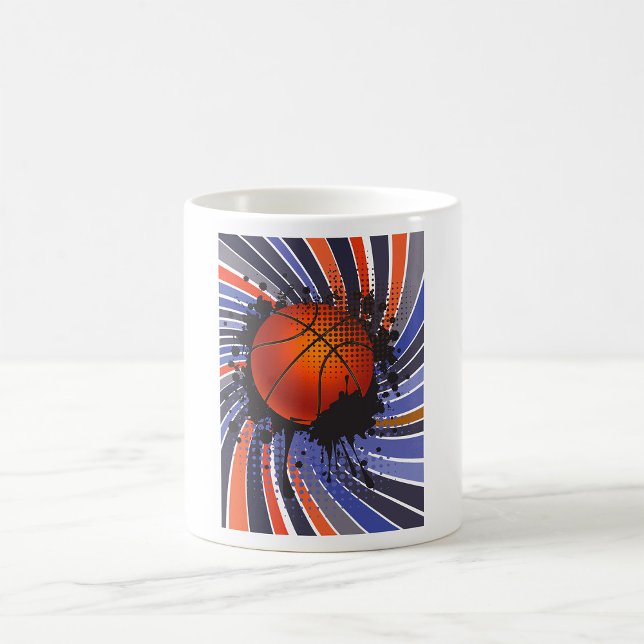 Retro Basketball Play Ball Sports Café Mug (Créateur téléchargé)