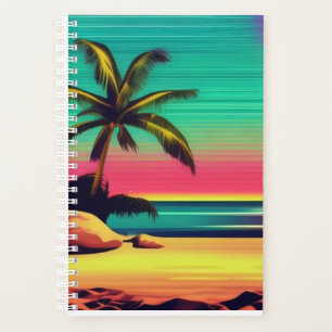 rétro beach néon planner