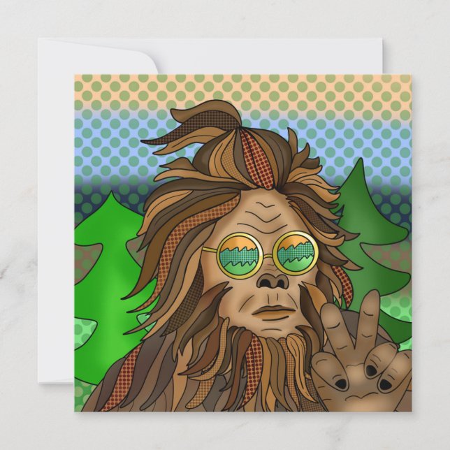 Retro Bigfoot | Pop Art Sasquatch   (Devant)