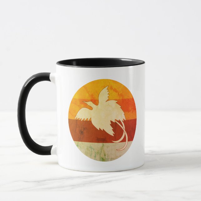 Retro BirdofParadise Sunset Mug (Gauche)