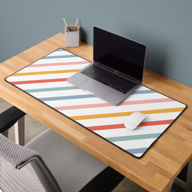 Rétro Boho Lignes Multicolores (Bureau 2)