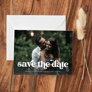 Retro Boho Typographie et photo   Enregistrer la d