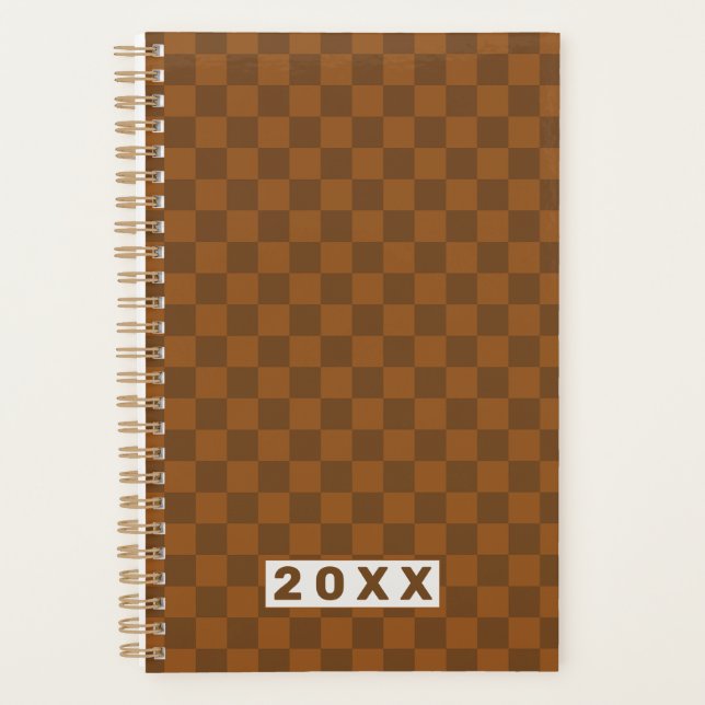 Retro Brown Checkerboard 2026 (Devant)