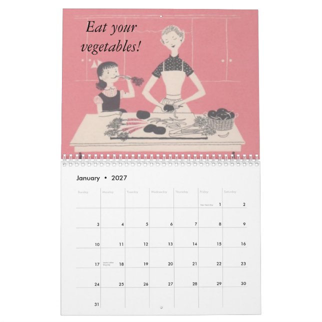 Rétro calendrier de famille (Jan 2027)