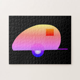 RETRO CAMPER TRAILER JIGSAW PUZZLE
