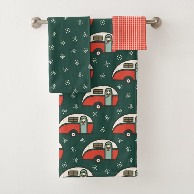Retro Camper Van Christmas (En situation)