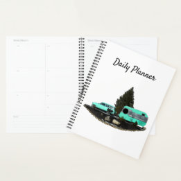 Rétro Camping Trailer Daily Planner