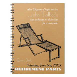 Rétro carnet 1 de partie de retraite de chaise