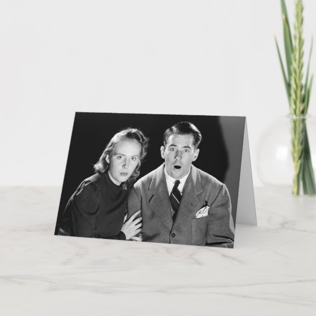 Rétro carte d'anniversaire drôle (Devant)