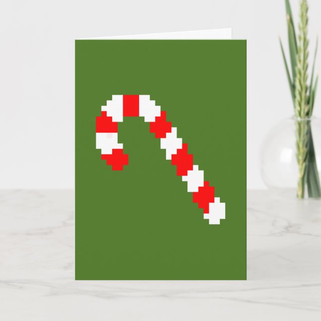 rétro carte de Noël à 8 bits (Devant)