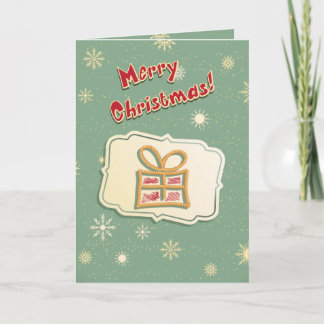 Rétro carte de Noël mignonne