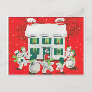 Rétro carte de Noël vintage