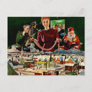 Rétro carte de Noël vintage
