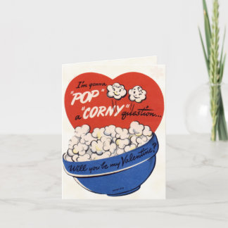 Rétro carte de Valentine pour des enfants