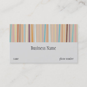 Rétro carte de visite de rayures