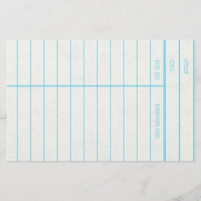 Rétro carte due de date de livre de bibliothèque (Devant)