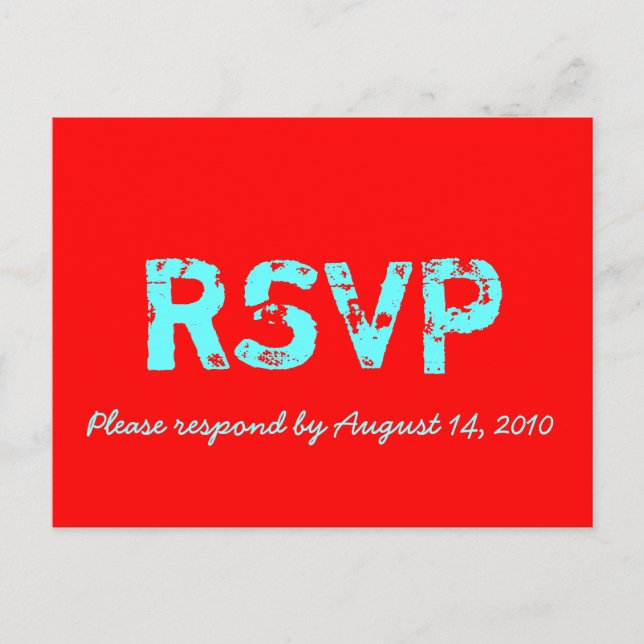 Rétro carte RSVP (Devant)