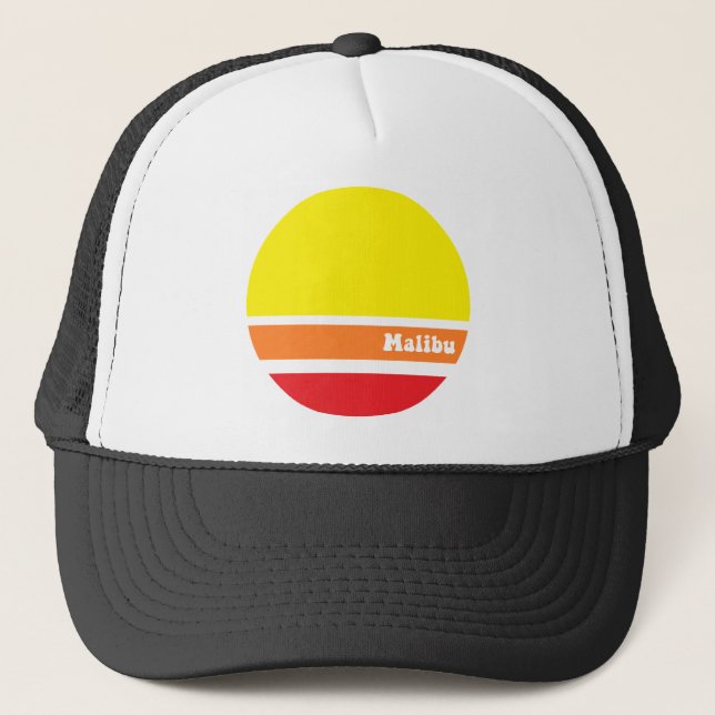 Rétro casquette de camionneur de Malibu (Devant)