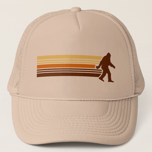 Rétro casquette de camionneur de Sasquatch (Devant)