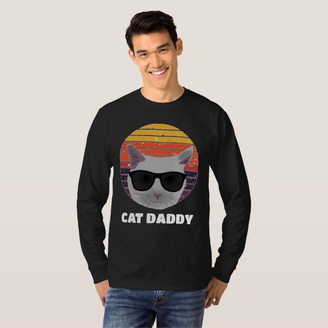 RETRO CAT DADDY T-SHIRTS STYLE 80s VINTAGE (Devant entier)