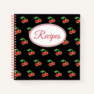 Retro Cherry Recette Carnet livre de cuisine cadea