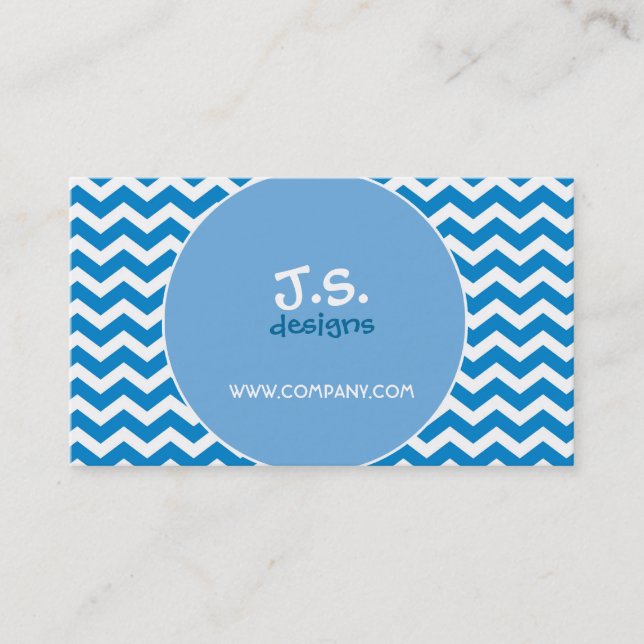 Rétro Chevron barre le carte de visite (Devant)