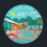 Rétro Cible de flechettes gaie de réception au<br><div class="desc">Cette rétro Cible de flechettes gaie de réception au bord de la piscine comporte quatre beaux mâles hunky ayant un ancien gai pendant qu'elles battent la chaleur de Palm Springs par lounging autour l'eau bleue de turquoise de leur piscine formée par boomerang atomique. L'architecture moderne de la moitié du siècle...</div>
