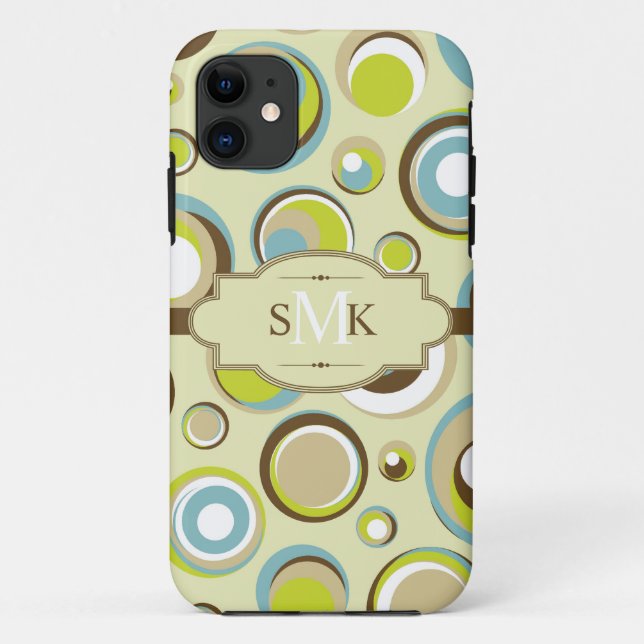 Retro Circle Mate ID™ iPhone 5 Coque des années 19 (Dos)