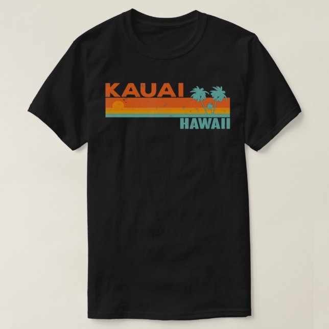 Retro Classic Vintage été Kauai Hawaii TShirt (Design devant)