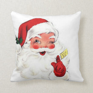 Rétro classique vintage de coussin du père noël