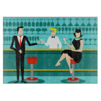 Retro Cocktail Lounge Planche à découper