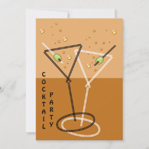 Retro Cocktail party Invitation