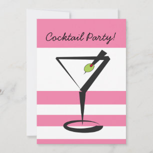 Retro Cocktail party Invitation
