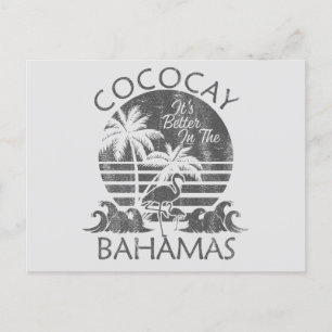 Retro CocoCay Bahamas Carte postale Voyage croisiè
